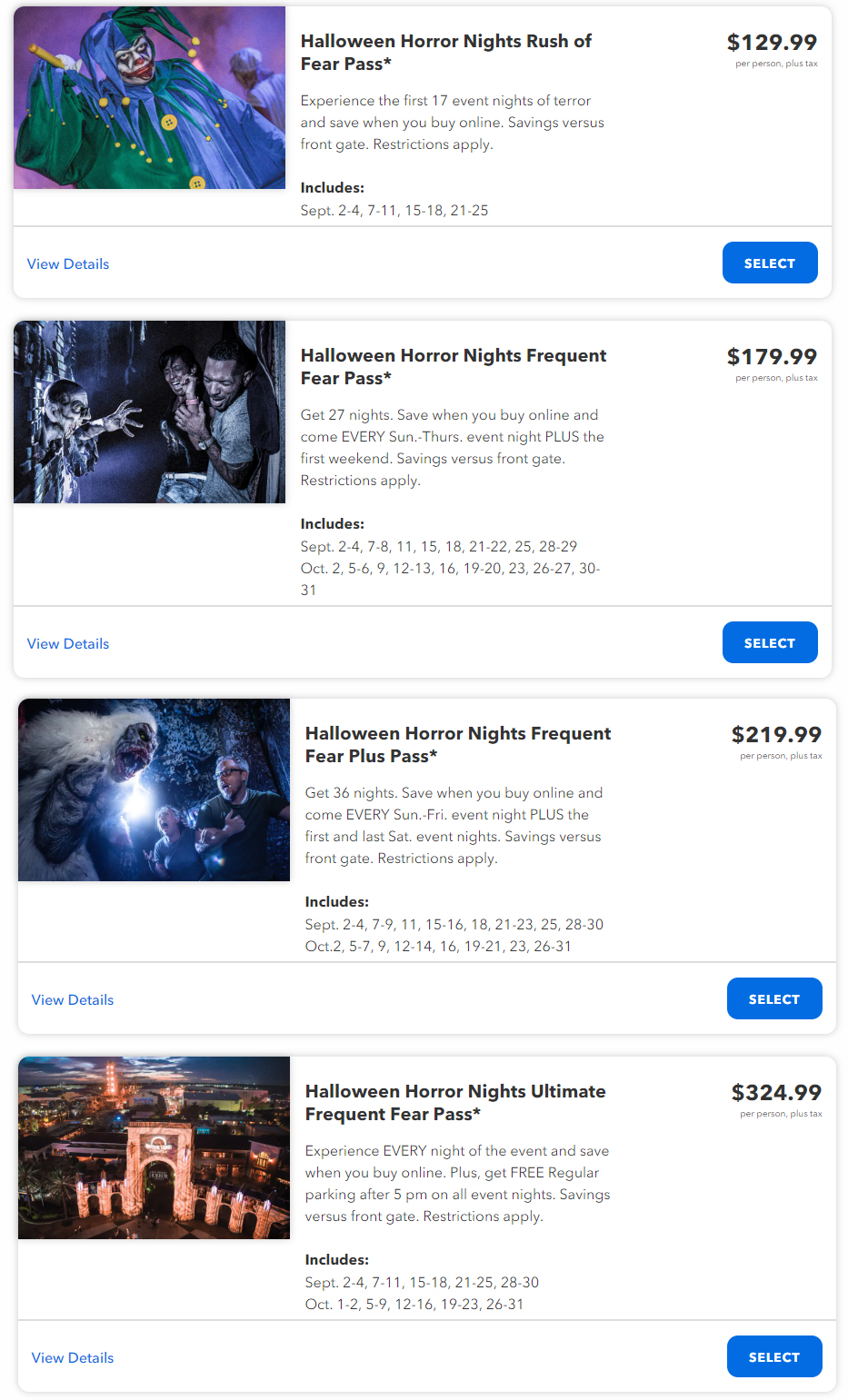 Halloween Horror Nights 31 MultiNight Tickets Now Available Horror